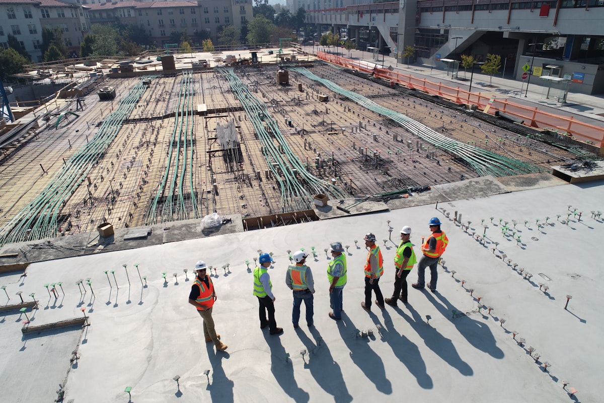 Construction site protected by remote CCTV monitoring